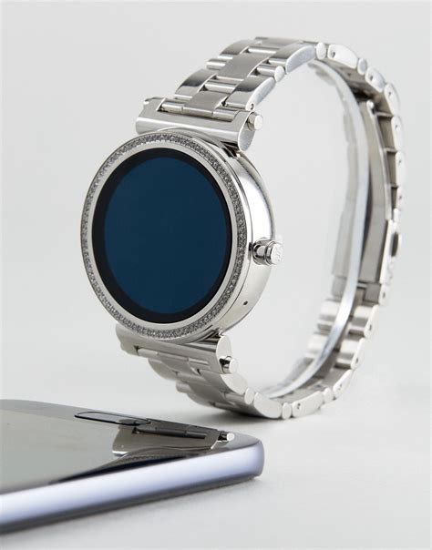 michael kors access watch silver